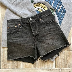 Levi's Black Jean Shorts